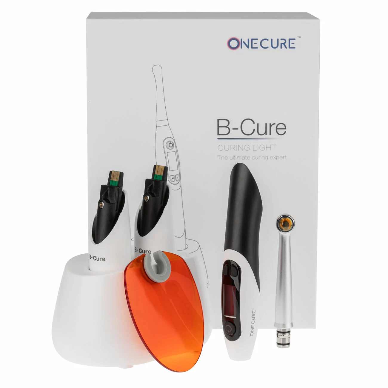 Полный комплект поставки полимеризационной лампы B-Cure
