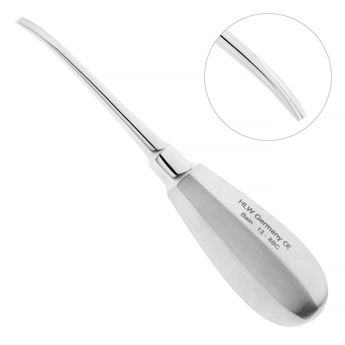 13-8BC* Элеватор Bein, изогнутый, 4 мм HLW Dentalinstruments GmbH (Германия)