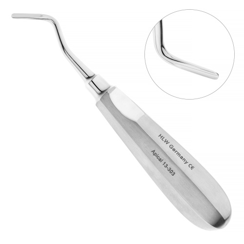 13-303* Элеватор Apical, изогнутый, 3,0 мм HLW Dentalinstruments GmbH (Германия)