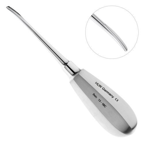 13-1BC* Элеватор Bein, изогнутый, 3 мм HLW Dentalinstruments GmbH (Германия)