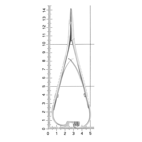 H-307C* Иглодержатель Матье зубчатый, 14 см HLW Dentalinstruments GmbH (Германия) фото 4