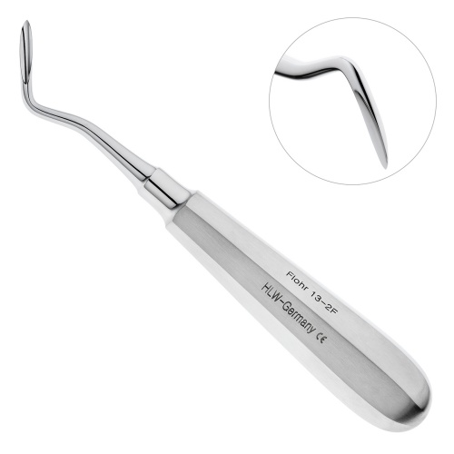13-2F* Элеватор изогнутый Flohr HLW Dentalinstruments GmbH (Германия)