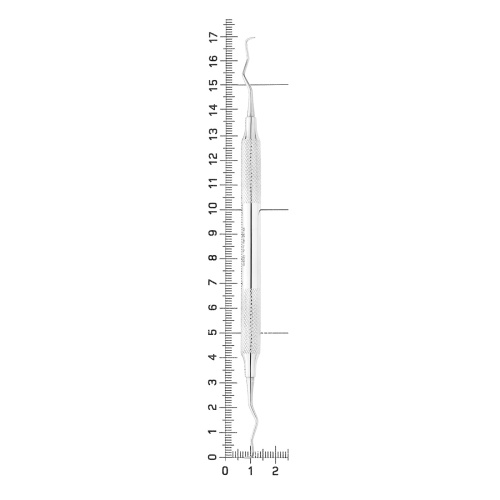 26-43* Кюрета парадонтологическая Gracey, 15/16, ø ручки 8 мм HLW Dentalinstruments GmbH (Германия) фото 4