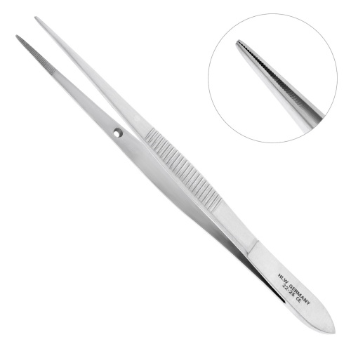 22-25* Пинцет анатомический 11,5 см HLW Dentalinstruments GmbH (Германия)