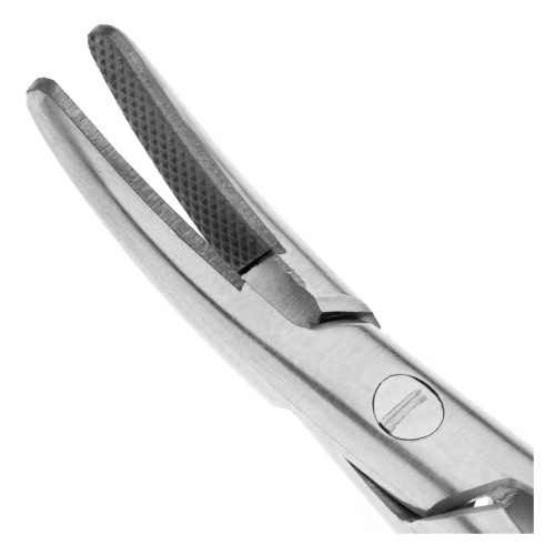 20-29* Иглодержатель Castroviejo TC, изогнутый 14,0 см HLW Dentalinstruments GmbH (Германия) фото 3