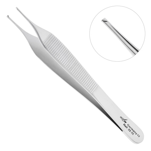 22-15* Пинцет Adson хирургический, 12,0 см HLW Dentalinstruments GmbH (Германия)