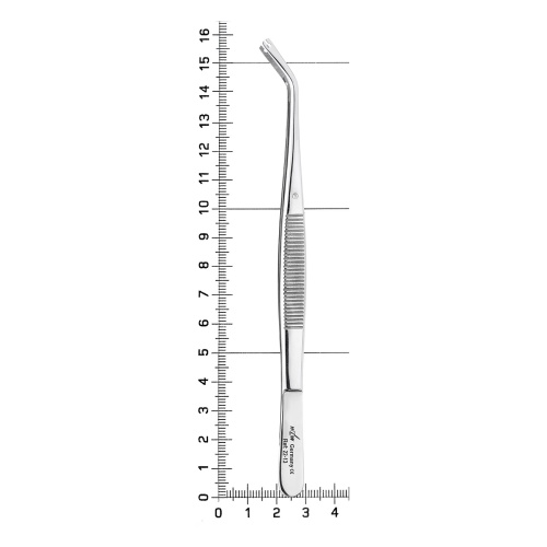 22-13* Пинцет шовный, угловой, 15см HLW Dentalinstruments GmbH (Германия) фото 4