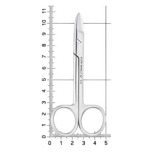 19-18* Ножницы коронковые, зубчатая поверхность, 10 см HLW Dentalinstruments GmbH (Германия) фото 4