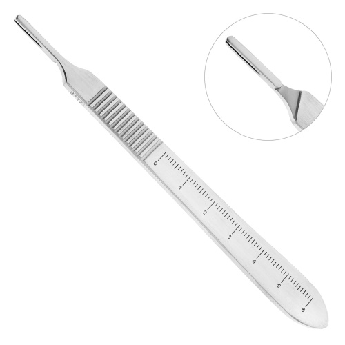 AD 009/03 Ручка для скальпеля №3 с линейкой Nopa instruments Medizintechnik GmbH (Германия)