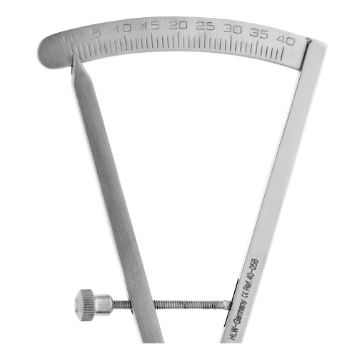 40-05B* Кронциркуль изогнутый, 0-40 мм HLW Dentalinstruments GmbH (Германия) фото 2 40-05B* Кронциркуль изогнутый, 0-40 мм HLW Dentalinstruments GmbH (Германия) фото 2