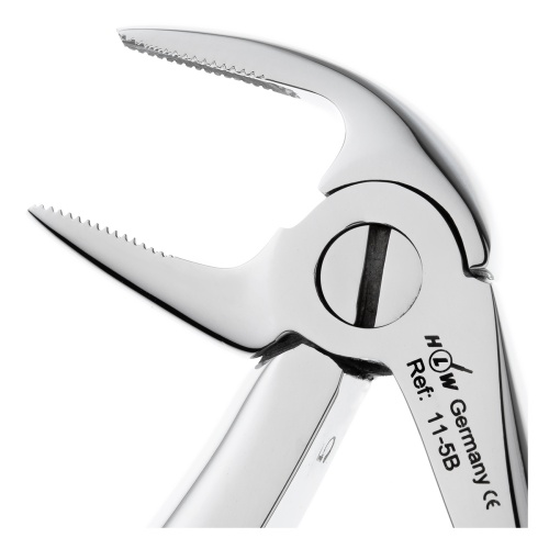 11-5B* Щипцы №5B для удаления зубов детские нижние резцы HLW Dentalinstruments GmbH (Германия) фото 5