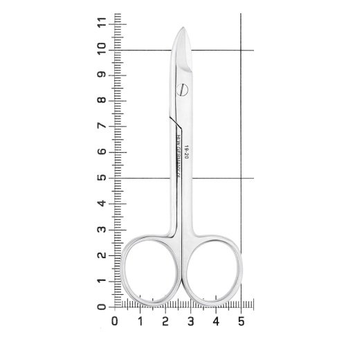 19-20* Ножницы коронковые изогнутые, 10 см HLW Dentalinstruments GmbH (Германия) фото 5