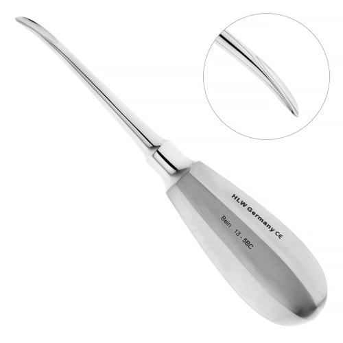 13-5BC* Элеватор Bein, изогнутый 4 мм HLW Dentalinstruments GmbH (Германия)