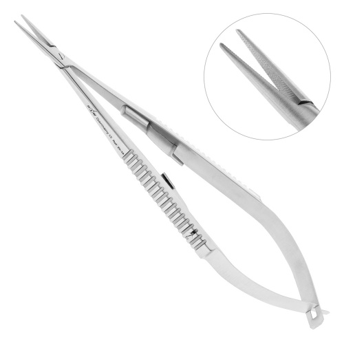 20-16* Иглодержатель Castroviejo, 14 см HLW Dentalinstruments GmbH (Германия)