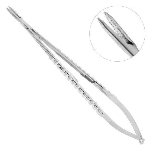 40-95DS* Иглодержатель Micro-Nadelhalter прямой, 18 см HLW Dentalinstruments GmbH (Германия)
