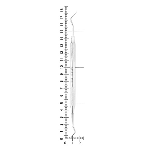 26-27* Скейлер парадонтологический, Kirkland, 15/16, ручка ø 8 мм HLW Dentalinstruments GmbH (Германия) фото 4