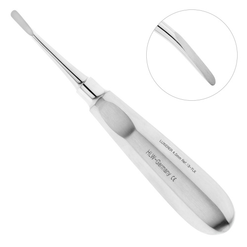 13-7LX* Люксатор изогнутый, 4 мм HLW Dentalinstruments GmbH (Германия)
