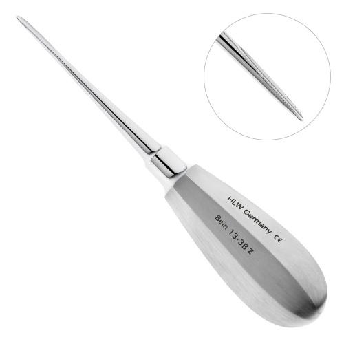 13-3BZ* Элеватор Bein, зубчатый, 2 мм, зубчатый HLW Dentalinstruments GmbH (Германия)