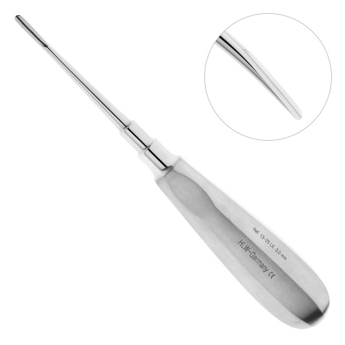 13-25LX* Люксатор изогнутый, 3 мм HLW Dentalinstruments GmbH (Германия)