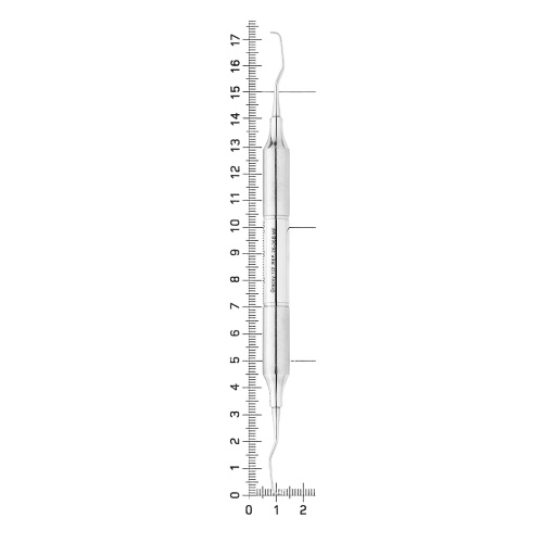 26-36BMF* Кюрета парадонтологическая Gracey MF, 1/2, ручка DELUX,ø 10 мм HLW Dentalinstruments GmbH (Германия) фото 4