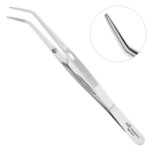 22-4* Пинцет стоматологический College с зажимом 15,0 см HLW Dentalinstruments GmbH (Германия)