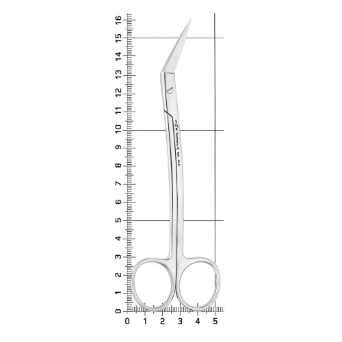 19-11* Ножницы хирургические Goldmann-Fox, угловые, 16 см HLW Dentalinstruments GmbH (Германия) фото 4