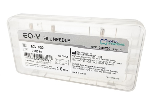 EQ-V FillNeedle 23G/25G Иглы для экструзии гуттаперчи, ассорти  уп/6шт Meta Systems (Ю.Корея) фото 2