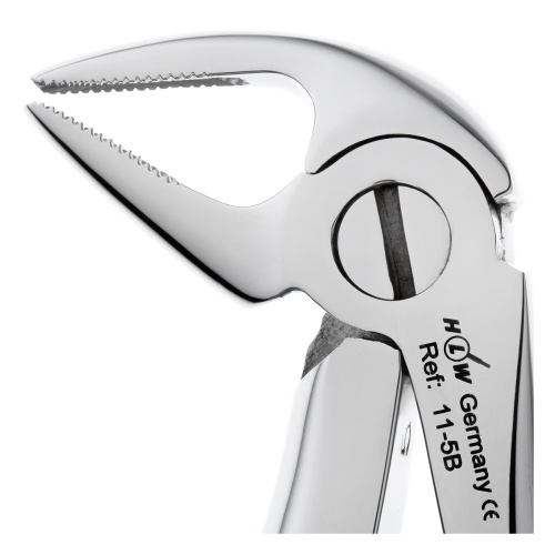 11-5B* Щипцы №5B для удаления зубов детские нижние резцы HLW Dentalinstruments GmbH (Германия) фото 4
