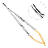 AE 579/18 Микроиглодержатель TUC CASTROVIEJO изогнутый, 18 см
