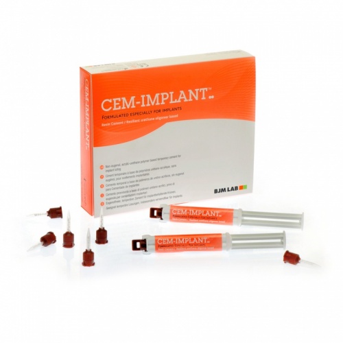 Cem - Implant Hand Mix Цемент для фиксации реставрационных работ на имплантах BJM LAB (Израиль)